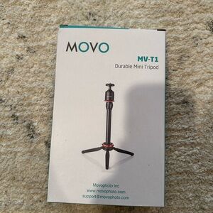 OVO MV-T1 Aluminum Mini Tripod with Black and Red Accents
